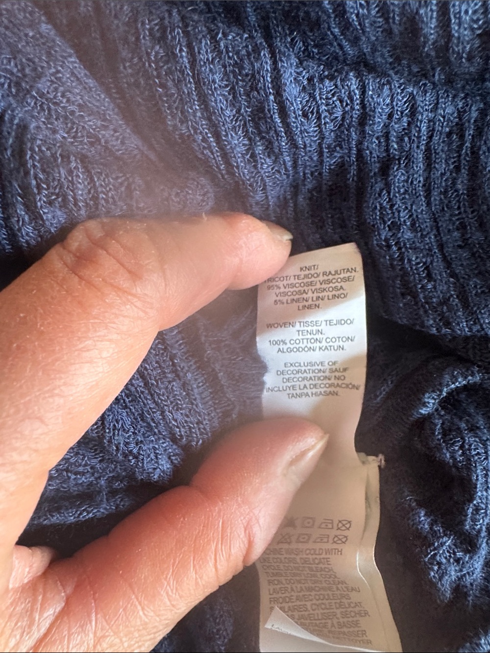 For @barbara3ktpb Lucky Brand Embroidered Navy - Picture 10 of 11